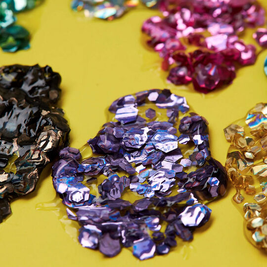 Gel holographique à grosses paillettes Moon Glitter violet