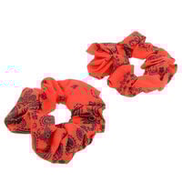 Lot de 2 chouchou bandana rouge,  Lot de 2 chouchou bandana rouge