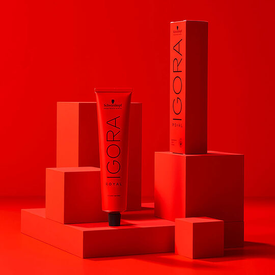 Coloration permanente Igora Royal 9-55 blond très clair doré extra