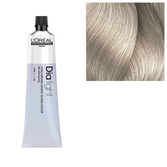 Coloration ton sur ton Dia light Hyaluronic 10.18 milkshake cendr&eacute; moka