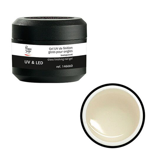 Gel UV de finition gloss pour ongles - transparent 15 g