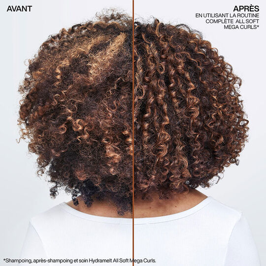 Soin sans rin&ccedil;age Hydramelt cheveux boucl&eacute;s &agrave; cr&eacute;pus All Soft Mega Curls