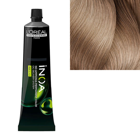 Coloration sans ammoniaque Inoa 10.12 blond tr&egrave;s tr&egrave;s clair cendr&eacute; iris&eacute;