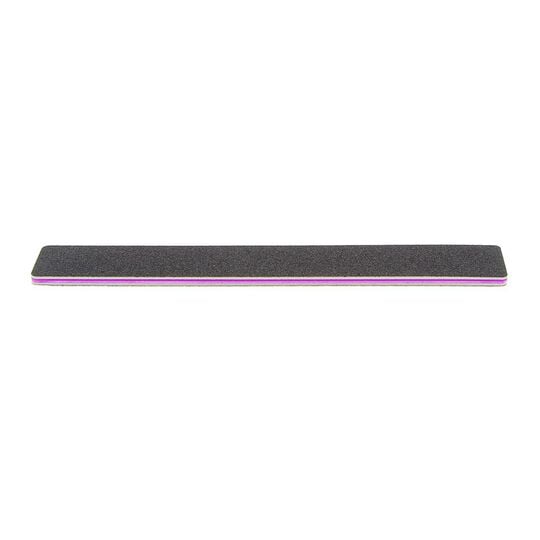 Lime rectangulaire noire pour ongles naturels 180/180 : Grain fin