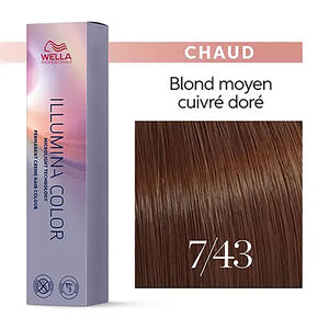 Illumina color 7/43 blond cuivré doré