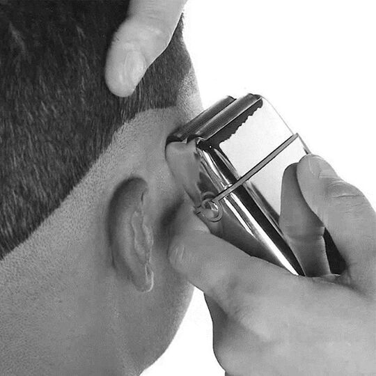 Rasoir professionnel rechargeable en m&eacute;tal FOILFX02 gold