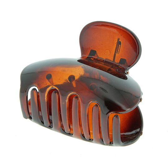 Pince croco clochette Brun