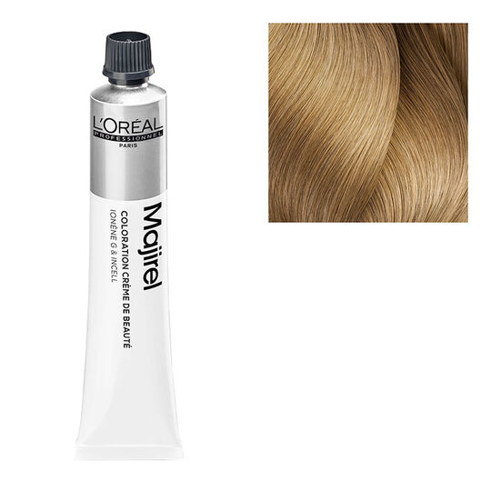 Coloration permanente Majirel 9.31 blond tr&egrave;s clair dor&eacute; cendr&eacute;