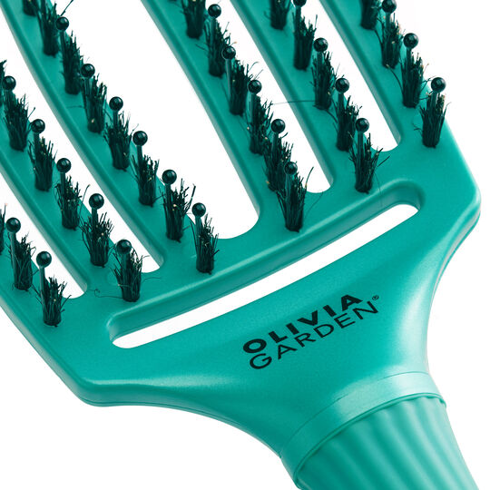 Brosse d&eacute;m&ecirc;lante Fingerbrush &eacute;dition limit&eacute;e And Beyond earth green