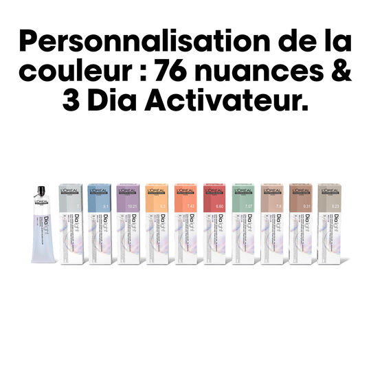 Coloration ton sur ton Dia light Hyaluronic 10.82 milkshake moka iris&eacute;