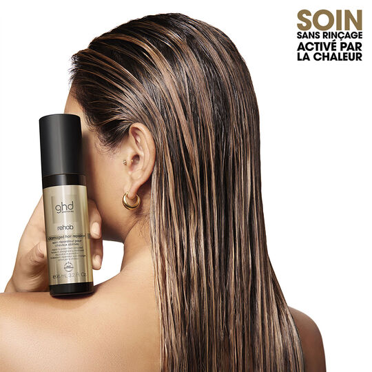 Soin r&eacute;parateur pour cheveux ab&icirc;m&eacute;s Rehab