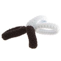 Elastiques larges en mousse noir et blanc