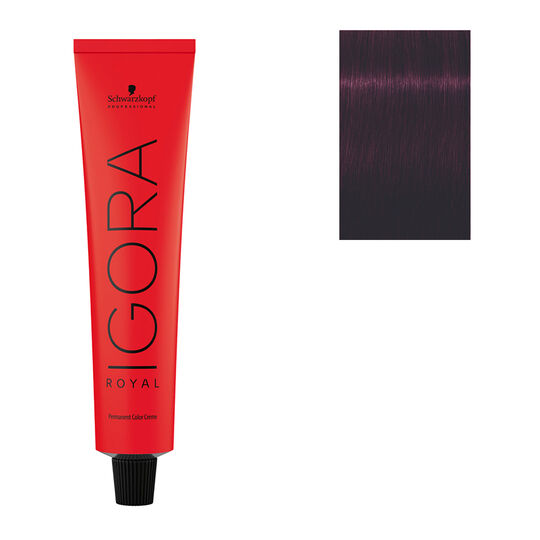Coloration permanente Igora Royal 5-99 ch&acirc;tain clair violet extra