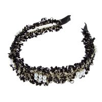 Serre-t&ecirc;te tissu et perles