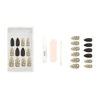 Faux ongles Nail Addict black leopard,  Faux ongles Nail Addict black leopard