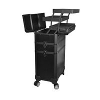 Valise 3 &eacute;tages noire 3D