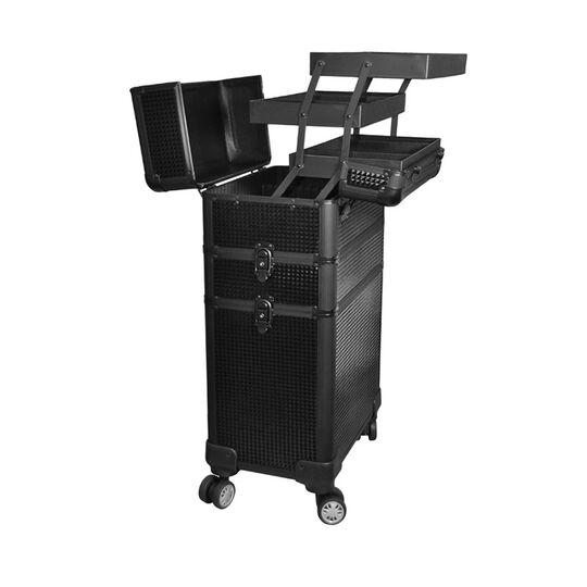 Valise 3 &eacute;tages noire 3D