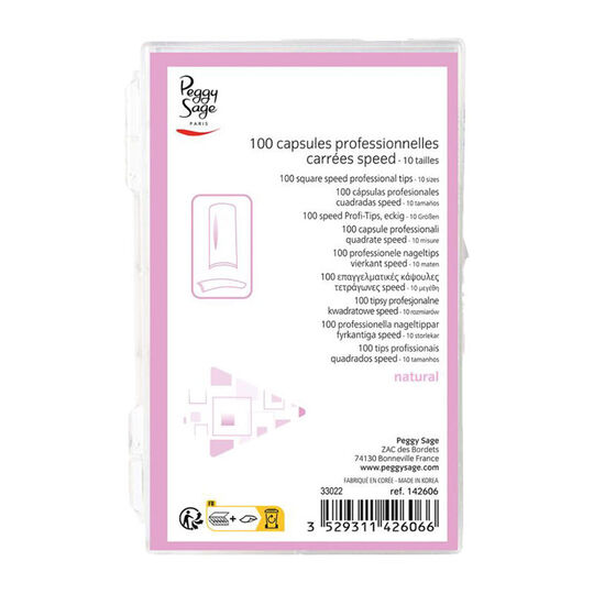 Capsules carr&eacute;es speed x 100