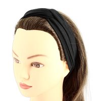 Bandeau tissu noeud Noir