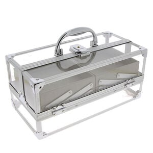 Vanity transparent avec tiroirs