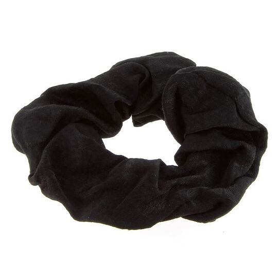 Chouchou en coton satiné noir