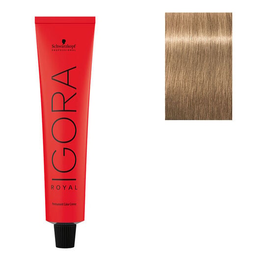 Coloration permanente Igora Royal 8-4 blond clair beige