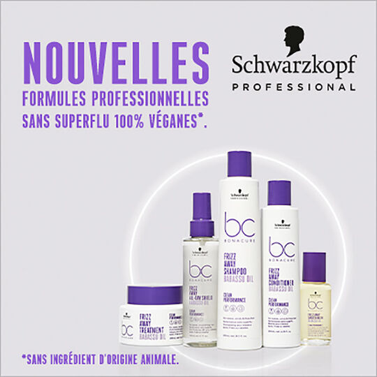 Huile lissante pour cheveux indisciplin&eacute;s BC Frizz Away