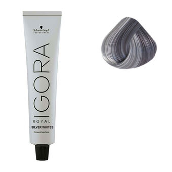 Coloration pour cheveux blancs et gris Igora Royal Silver White gris lilas