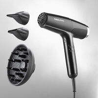 S&egrave;che cheveux Falco noir et argent