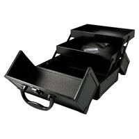 Mini valise make-up en alu noire