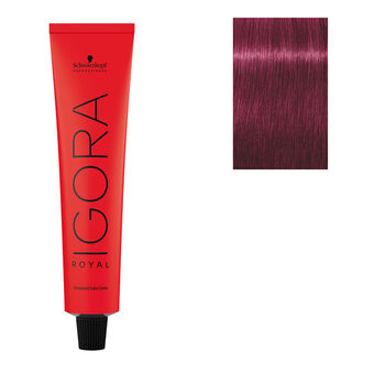 Coloration permanente Igora Royal 9-98 blond très clair violet rouge
