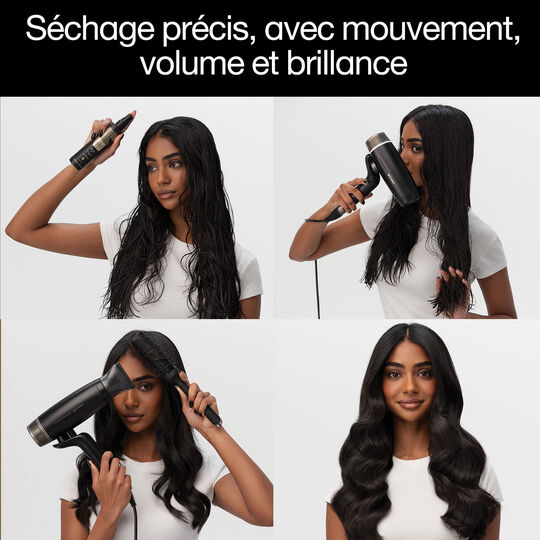 S&egrave;che-cheveux Speed + embout pr&eacute;cis + spray volume