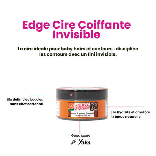 Edge cire coiffante invisible Easy Pouss