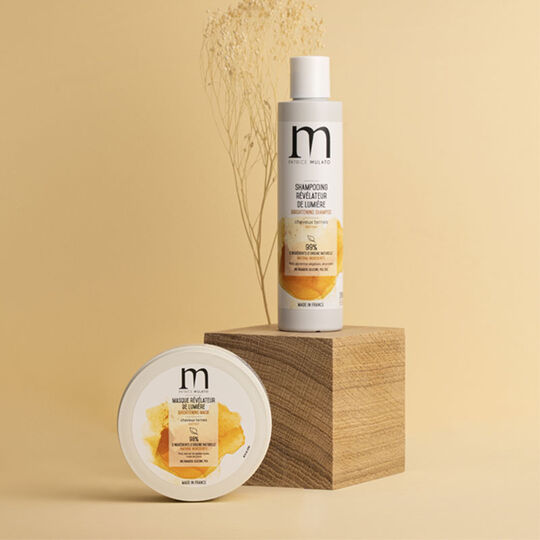 Masque r&eacute;v&eacute;lateur de lumi&egrave;re pour cheveux ternes