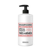 Shampooing reconstructeur à la kératine pour cheveux très abîmés 1000ml,  Shampooing reconstructeur à la kératine pour cheveux très abîmés 1000ml