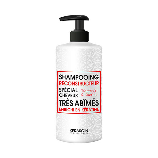 Shampooing reconstructeur à la kératine pour cheveux très abîmés 1000ml,  Shampooing reconstructeur à la kératine pour cheveux très abîmés 1000ml