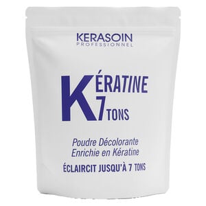 Poudre décolorante bleue enrichie en kératine 7 tons