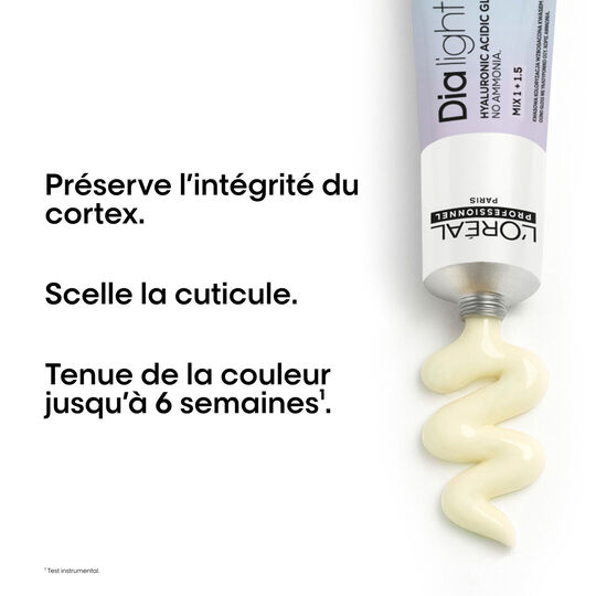 Coloration ton sur ton Dia light Hyaluronic 10.82 milkshake moka iris&eacute;