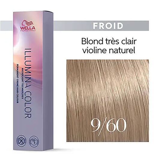 Illumina color 9/60 blond tr&egrave;s clair violine naturel