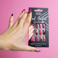 Faux ongles Nail Addict pink foil