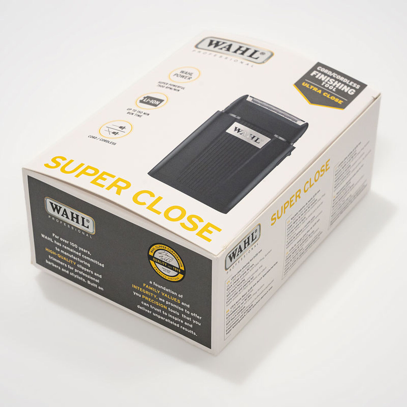 Tondeuse/rasoir Wahl Super Close - Sans Fil, Rechargeable, Coupe Ultra Ras 0.05mm, Avec étui, Neuve