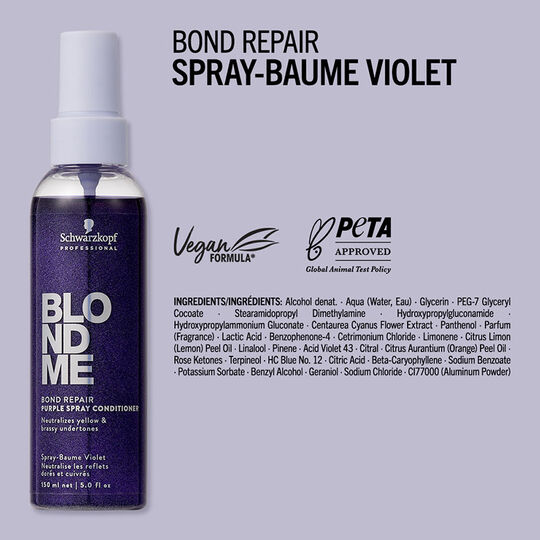 Spray-baume violet Blondme Bond Repair Neutralisant