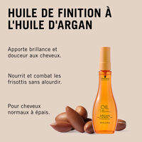 Huile de finition Argan pour cheveux moyens à épais