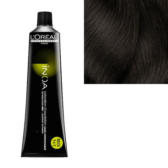 Inoa Coloration sans ammoniaque 4.3 ch&acirc;tain dor&eacute;