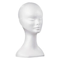 T&ecirc;te blanche polystyr&egrave;ne