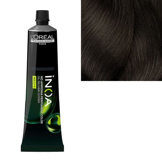 Coloration sans ammoniaque Inoa 5.3 châtain clair doré fondamentale