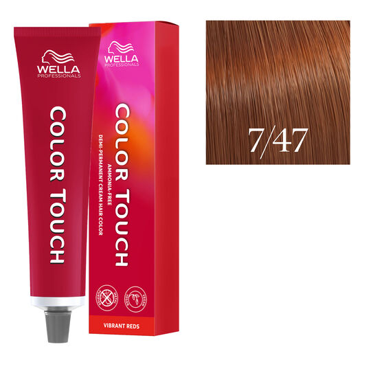 Coloration semi-permanente Color Touch 7/47 blond cuivr&eacute; marron