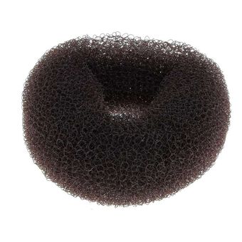 Couronne chignon donuts 6 cm brun