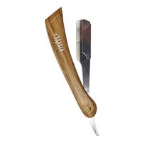 Rasoir manche en bois naturel à lame interchangeable O'Barber,  Rasoir manche en bois naturel à lame interchangeable O'Barber