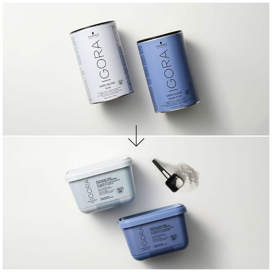 Poudre &eacute;claircissante compacte blanche Igora Vario Blond Super +